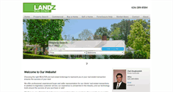 Desktop Screenshot of landzrealestate.com